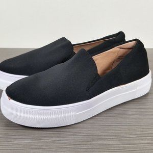 Caslon Alden Slip on Sneaker, Black Fabric, Womens Size 6 M